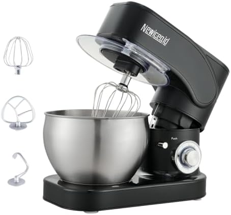 Stainless Steel 6-Speed 7.4QT Stand Mixer, Black