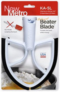 New Metro Design KA-5LBK Plastic Beater Blade, works w/most KitchenAid 5 Qt Bowl-Lift Mixers, Black