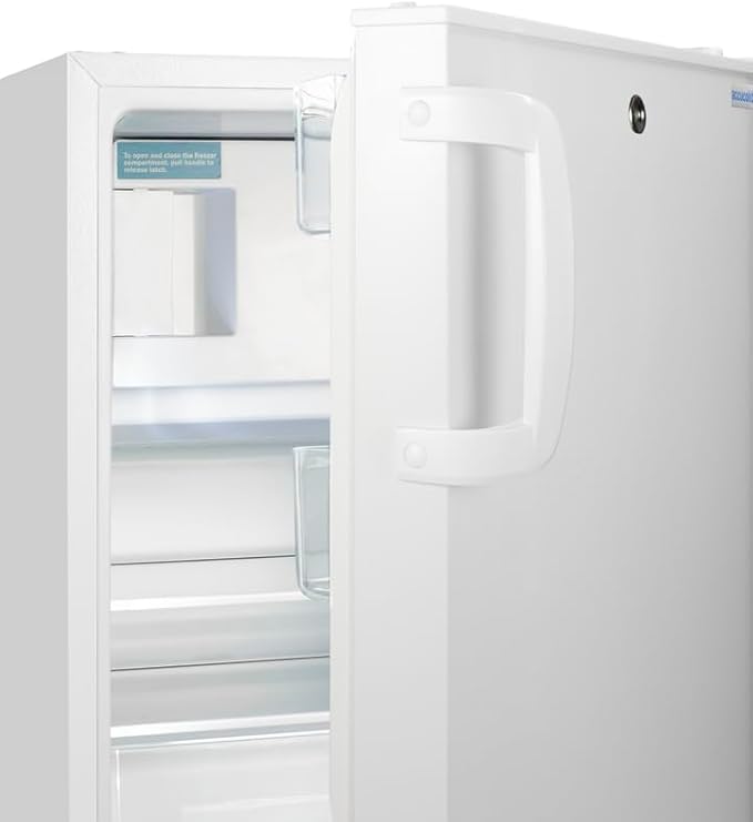 ACCUCOLD 20" Refrigerator - Freezer, Built-in, Undercounter, Breakroom, General Purpose, 2.68 cu.ft. Capacity, ADA Compliant, White - ADA302RFZLHD (Left Handed Door Swing)