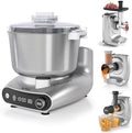 Sunvivi 4-in-1 Multifunctional Stand Mixer, Electric Dough Mixer with 5.3 Quart Stainless Steel Bowl, Electric Stand Mixer for Baking & Home Cooking, with Meat Grinder, Juice Blender & Salad Maker
