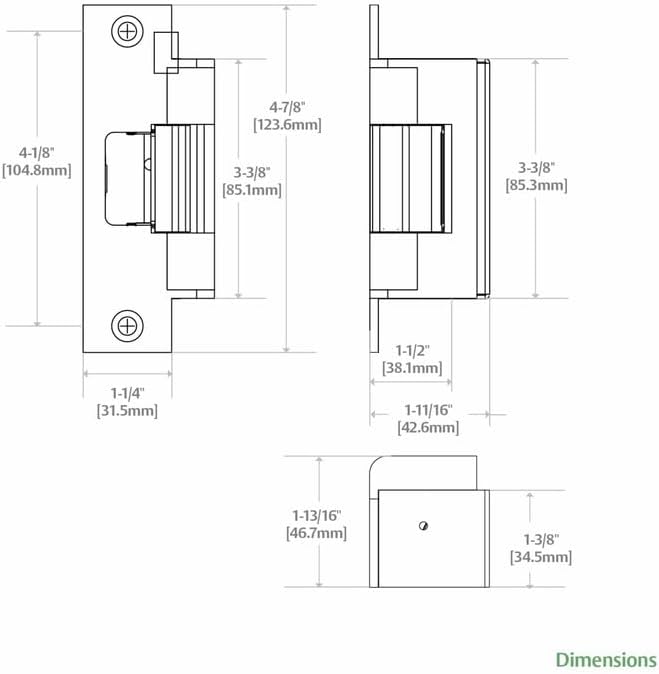 HES Hardware - Assa Abloy HES 7501 Electric Strike Fire Rated Preload Solution, Grade 1, Color: Satin Stainless Steel, Model: 7501-630