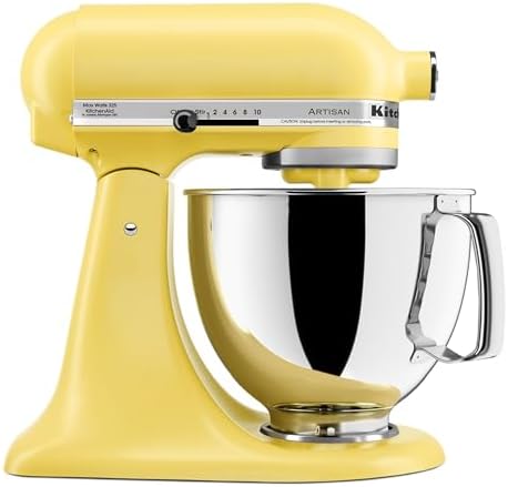 KitchenAid Artisan, 5-Qt Tilt Head Stand Mixer, KSM150PS, Butter