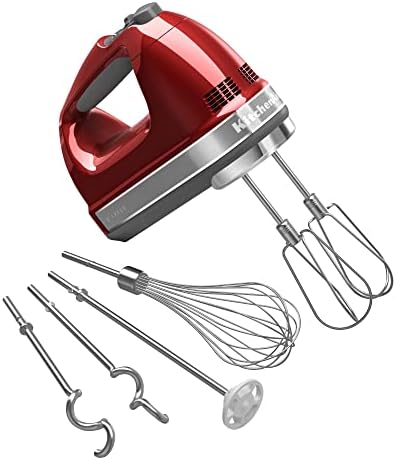 KitchenAid 9-Speed Digital Hand Mixer with Food Chopper Accessories
