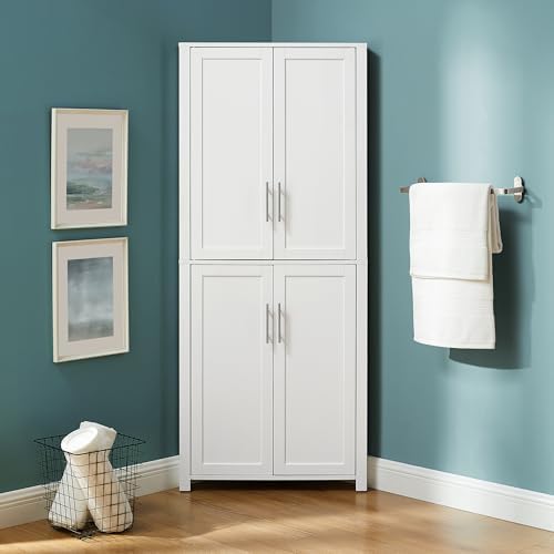 Crosley Furniture Savannah Corner Pantry Storage Cabinet
