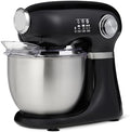 Amazon Basics Tilt-Head Stand Mixer with 5.3Qt Bowl, Dough Hook, Beater and Whisk, 12 Speeds, 350W, Black