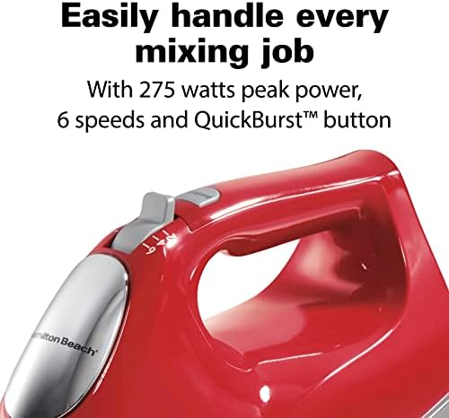 Hamilton Beach 6-Speed Electric Hand Mixer With QuickBurst and Bowl Rest