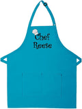 Made in the USA Personalized Embroidered Premium Adult Apron for Men Women Fathers Mothers Day Kitchen BBQ Grilling Gift