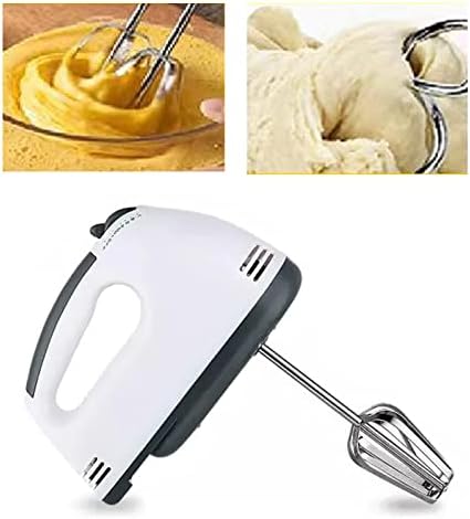 Hand Mixer, Hand Mixer Electric, 200W Power handheld Mixer for Baking Cake Egg Cream Food Beater, 4 Stainless Steel Accessories