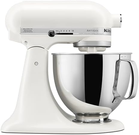 KitchenAid Artisan, 5-Qt Tilt Head Stand Mixer, KSM150PS, Porcelain White