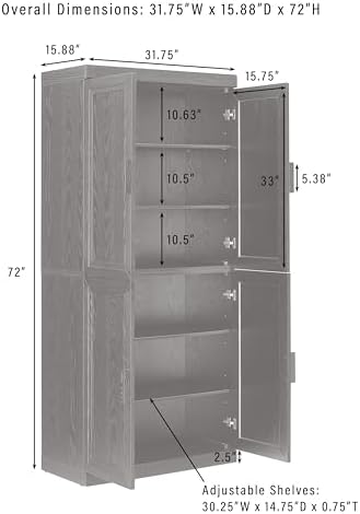 Crosley Furniture Essen Pantry Storage Cabinet