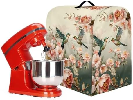 Hummingbird Stand Mixer Cover Dust Covers for 4.5qt-5qt Stand Mixer Dustproof Washable Cover Protector Compatible with 6-8 Quart Kitchen Aid Mixer