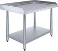 Stainless Steel Equipment Stand with Undershelf + Casters, Heavy Duty, Commercial Grade, NSF Certified (24" Width x 36" Length)