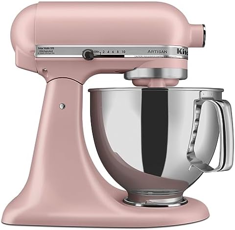 KitchenAid Artisan, 5-Qt Tilt Head Stand Mixer, KSM150PS, Dried Rose