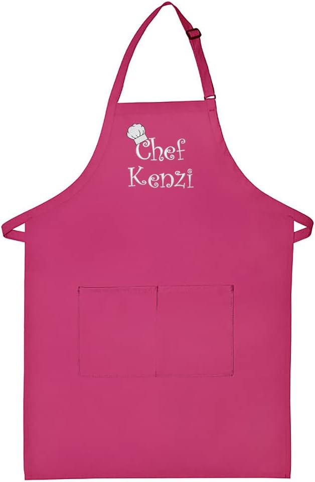 Made in the USA Personalized Embroidered Premium Adult Apron for Men Women Fathers Mothers Day Kitchen BBQ Grilling Gift