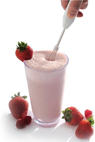 5pc Deluxe Cordless Mini Mixer - Mix Whip Stir Blend Beat Drink Frother