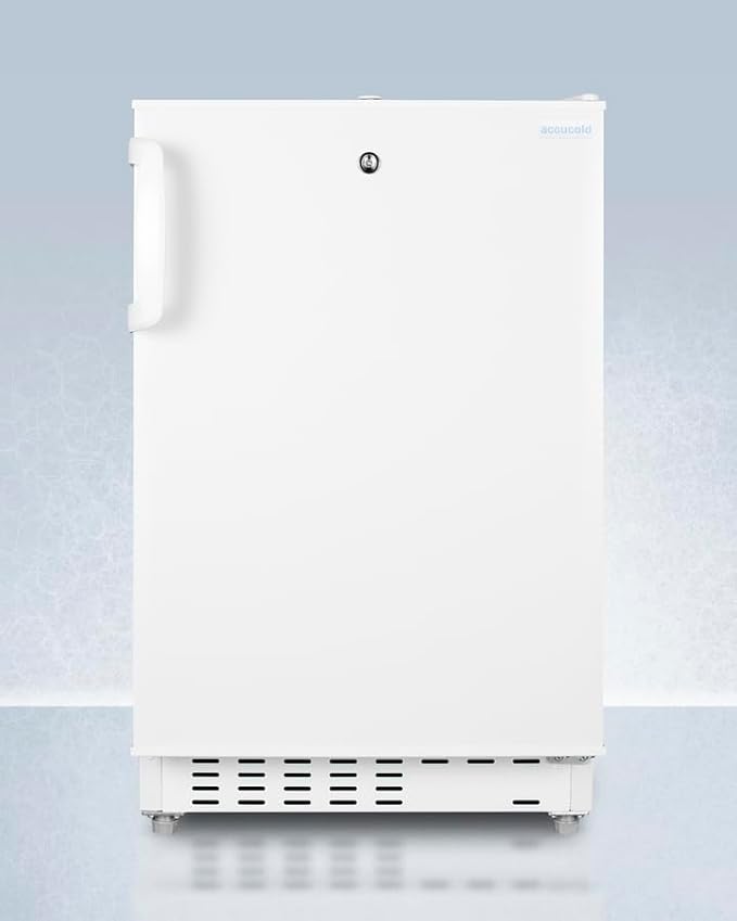 ACCUCOLD 20" Refrigerator - Freezer, Built-in, Undercounter, Breakroom, General Purpose, 2.68 cu.ft. Capacity, ADA Compliant, White - ADA302RFZLHD (Left Handed Door Swing)