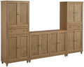 Crosley Furniture Katia 3-Piece Rattan Pantry & Sideboard Set