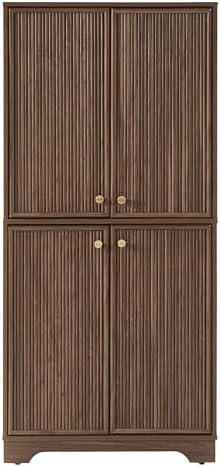 Crosley Furniture Naomi Reeded Pantry Storage Cabinet