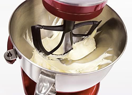 New Metro Design 5L-MR Beater Blade METAL, works w/most KitchenAid 5 Quart Bowl-Lift Stand Mixers, Red Blades