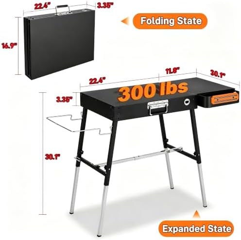 Folding Outdoor Grill Table Blackstone Griddle Stand 17" & 22"