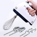 7 Speed HandMixer Electric Handheld,Portable Kitchen Mixer with Easy Button and 5 Attachments(2Dough Hooks,1Whisk,2Beaters) Food Blender Whisk Dough Hooks for Cookies,Cakes, Dough, Batters,&More