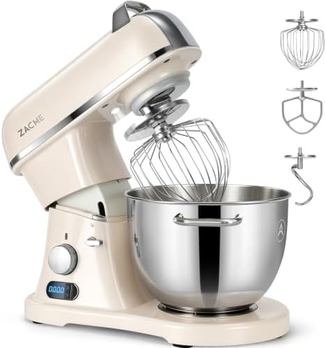 8.4QT Commercial Stand Mixer 800W with Aluminum Die Casting Meets the Standard of NSF/ANSI 8-2023, Mixers Kitchen Electric Stand Mixer with Stainless Steel 8L Bowl, Dough Hook, Whisk and Beater