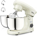 Camic Stand Mixer, 4.2QT+5.3QT Two bowls Electric Mixer,White