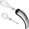 Mini Cordless Hand Mixer, 5-Speed Electric Whisk with Digital Display, USB-C Rechargeable & Silent, Portable for Drinks, Breakfast & Baking(Black)