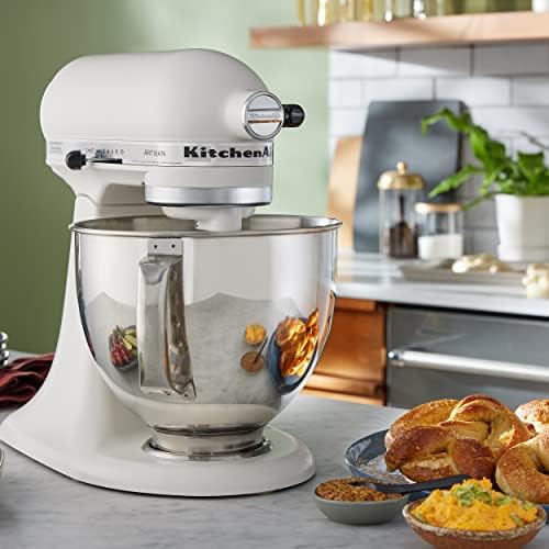 KitchenAid Artisan, 5-Qt Tilt Head Stand Mixer, KSM150PS, Porcelain White