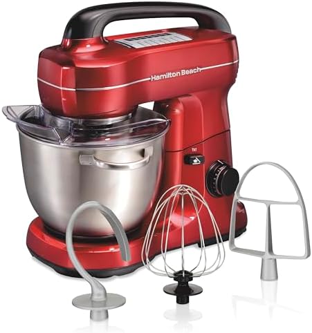Hamilton Beach 4 Qt Electric Stand Mixer With 7 Speeds, Easy-Carry Handle