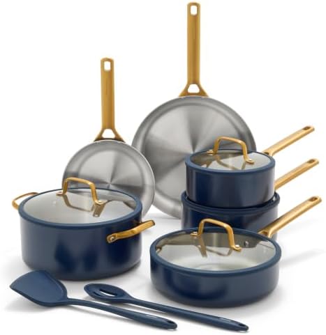 GreenPan Stainless Steel Tri-Ply Reserve 12 Piece Cookware Pots & Pans Set