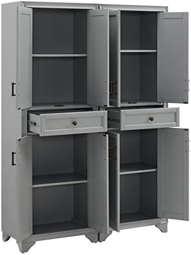 Crosley Furniture Tara 2-Piece Pantry Storage Cabinet Set