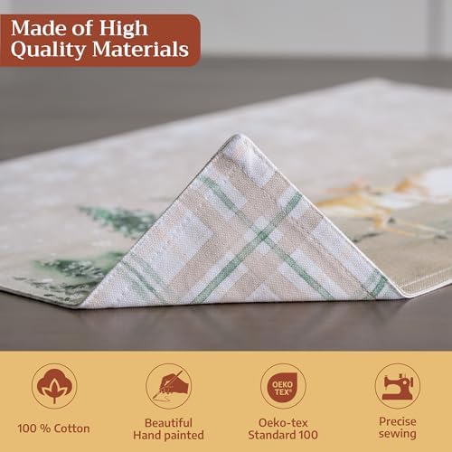 Maison d' Hermine Placemats Set of 4 Reusable 100% Cotton (13"x19")
