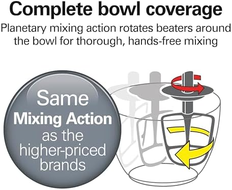 Hamilton Beach 4 Qt Electric Stand Mixer With 7 Speeds, Easy-Carry Handle