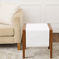 Solino Home Cotton Linen Table Runner White Hemstitch, 14 x 36 in