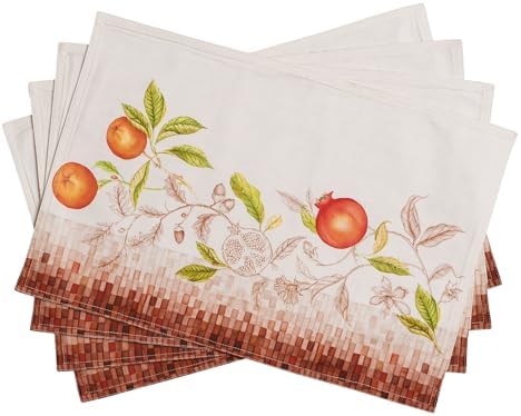 Maison d' Hermine Placemats Set of 4 Reusable 100% Cotton (13"x19")