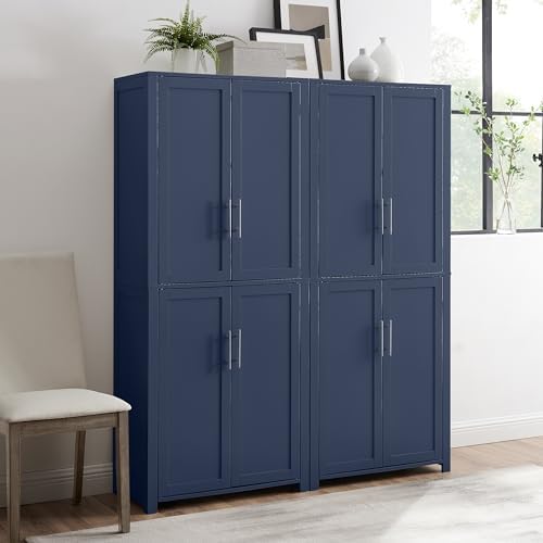 Crosley Furniture Savannah 2-Piece Pantry Storage Cabinet Set