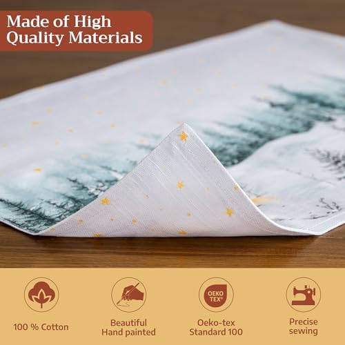 Maison d' Hermine Placemats Set of 4 Reusable 100% Cotton (13"x19")