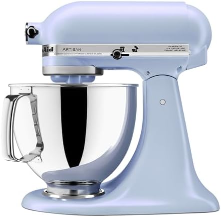 KitchenAid Artisan, 5-Qt Tilt Head Stand Mixer, KSM150PS, Blue Salt