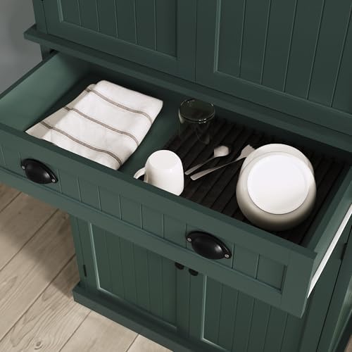 ARTPOWER 72" Tall Freestanding Pantry & Kitchen Storage Cabinet, Green