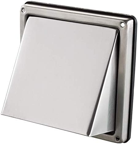 4-Inch External Extractor Wall Vent Cushioned Non Return Flap