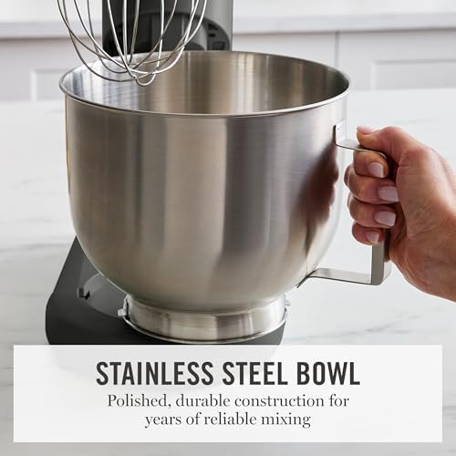 Martha Stewart 5.3QT Tilt Head Stand Mixer, 12 Speeds, Stainless Steel Bowl