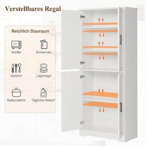 Garvee Kitchen Pantry Cabinet, 70 Inch Tall Storage Cabinet