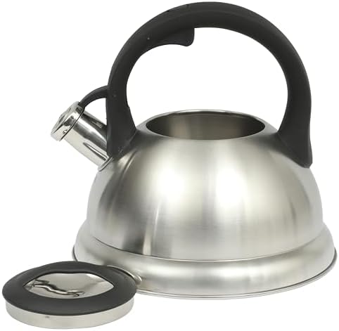 Mr. Coffee Hartbay 2.4 Quart Whistling Tea Kettle, Large Stainless Steel Stovetop Kettle, Durable Fast-Boil Tea Pot - Image 5
