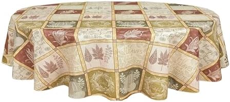 Newbridge Thanksgiving Harvest Breeze 60 x 84 Inch Oval Vinyl Tablecloth