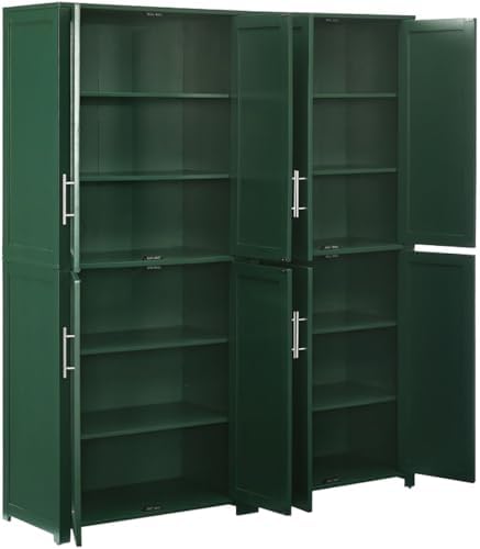 Crosley Furniture Savannah 2-Piece Pantry Storage Cabinet Set