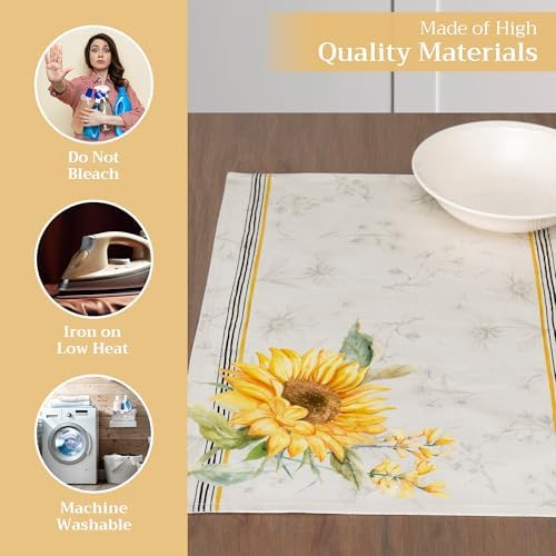 Maison d' Hermine Placemats Set of 4 Reusable 100% Cotton (13"x19")