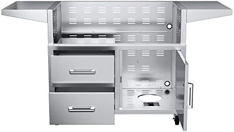 EdgeStar GRL420CART 42" Cart with Door and Drawer Combo for GRL420 Series Grills - Stainless Steel