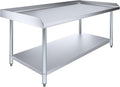 Stainless Steel Equipment Stand with Undershelf + Casters, Heavy Duty, Commercial Grade, NSF Certified (30" Width x 60" Length)