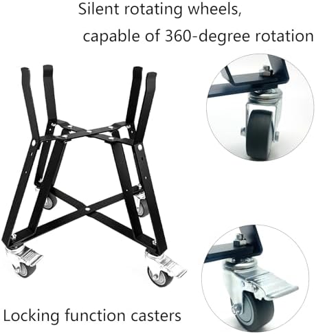 Rolling Cart for Big Green Egg Small, Minimax, Medium, Kamado Joe Junior